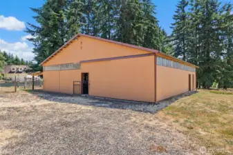 Livestock building with water and power.