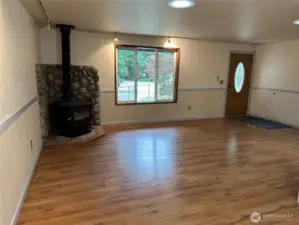 Cozy wood stove for those cold winter nights!