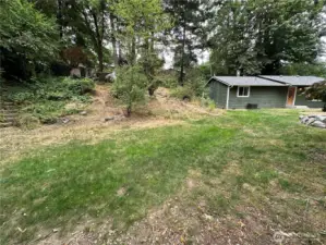 Large double lot provides lots of yard space