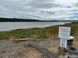 Waterfront community park along the Hood Canal