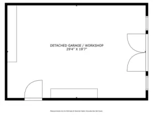 Garage floor plan.