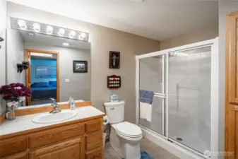 Master bath in lower floor.