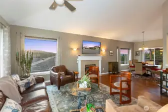Living Room to Dining Area. Views from the west side windows.