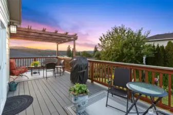 Stunning view from the back deck