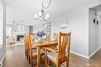 Dinning into the living