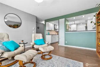 Living into kitchen