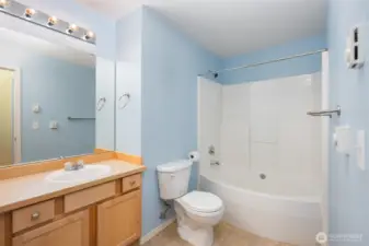 Big soaking tub and shower