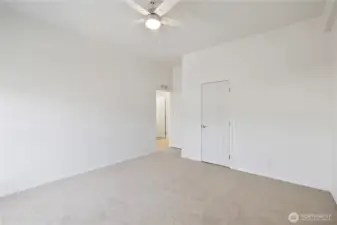 With a walk-in closet!