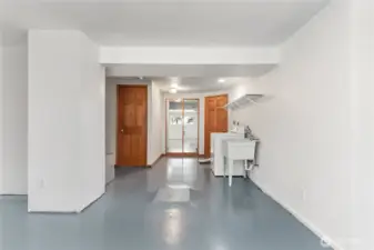 Utility  room in basement