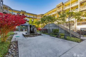 Fall at Village Commons - Peaceful Fountain