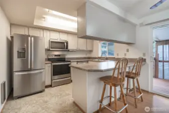 Kitchen with Updated Stainless Steel Appliances