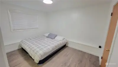 Lower bedroom with bathroom