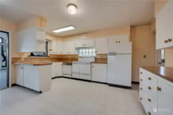 Dining area and kitchen