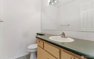 1/2 Bath on Main Floor