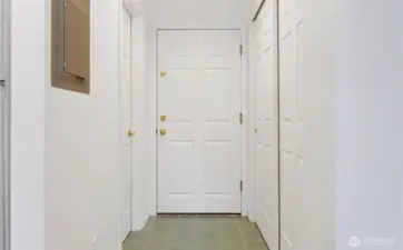 Entry with extra Closets