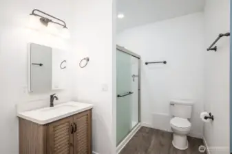 Three-quarter bath in the Hill House Garage/Shop