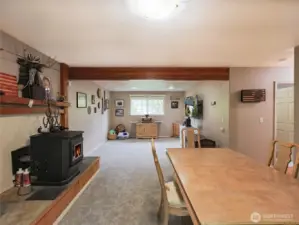 MONSTER size Rec Rm! Cozy And Efficient Pellet Stove