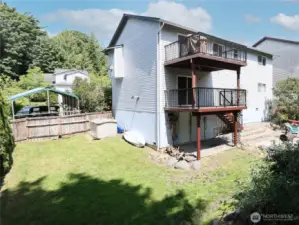 Double Gate Offers RV Parking clear back to the End of your Property