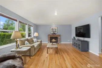 There are three large gathering spaces in this great house.