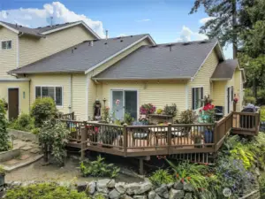 Extensive wrap-around decking.