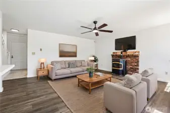 Living Room Virtually Staged