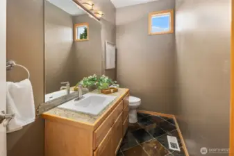 Main floor powder room.