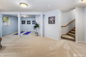 Stairs down to bonus room.