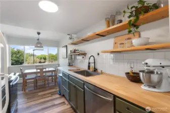 Butcher block countertop