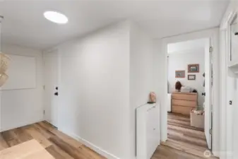 Entry and hallway to bedrooms