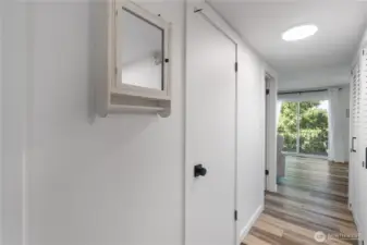 Washer & Dryer in hallway closet