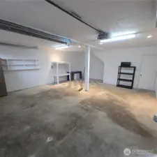 Spacious 2 car garage