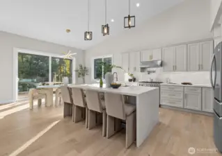 Open concept floor plan with beautiful flowing spaces