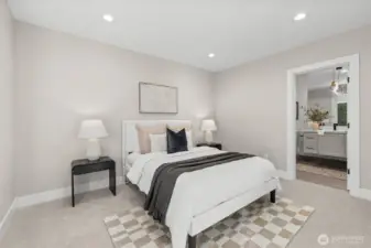 Lower-level guest suite