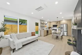 Modern open-concept main floor.