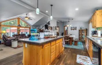 Wonderful open concept kitchen!