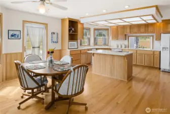 French door opens onto the deck