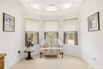 Quiet retreat in the primary bedroom