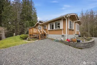 The front entry is well defined and inviting!