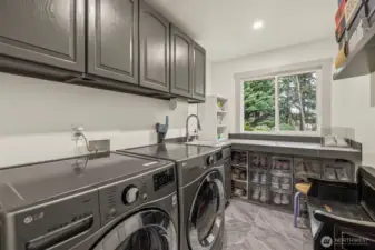 Utility room with window