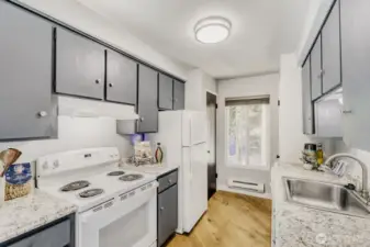 Bright, Open Kitchen with lot's of cabinet space