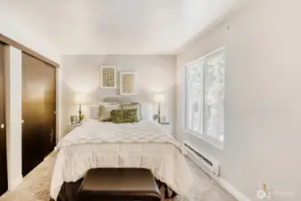 Oversized window provides abundant lighting