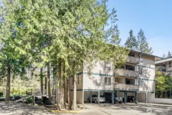 View of Balcony from parking area