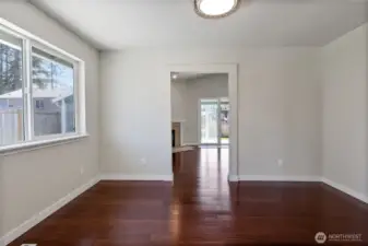 Dining Room looking into living room.