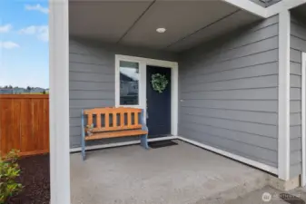 Fantastic covered front porch!