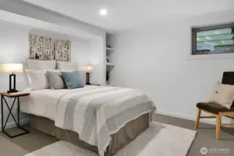 the 2nd of two good-sized bedrooms on the lower level