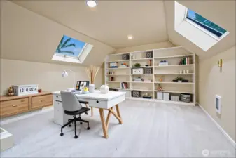 Huge bonus room above garage