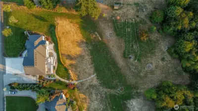 Over 2 acres for privacy and space with a view easement on the property behind to maintain your views.