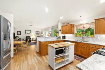 Kitchen looking towards family room
