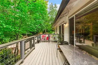 Deck great for enteraining!