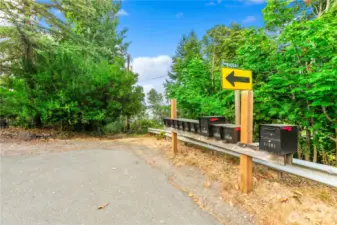End of Road access to private beach